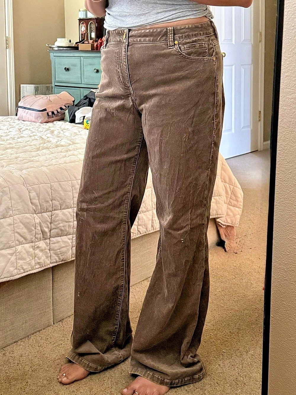 Brand New never worn cabi Flare Pants Brown Size 8